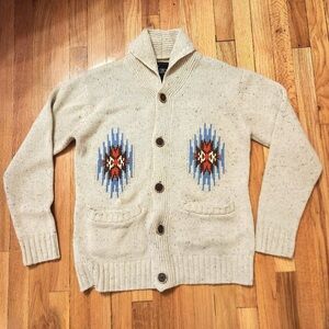 Obey propaganda cream southwestern sweater